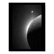 Gorgeous NASA image, the Moon lit by Earth-shine posters