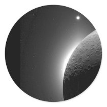 Gorgeous NASA image, the Moon lit by Earth-shine stickers