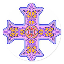 Gorgeous Pastel Coptic Cross stickers