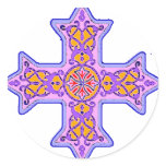 Gorgeous Pastel Coptic Cross Sticker