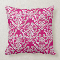 Gorgeous Pearl White Damask Pattern pillows