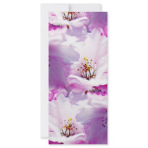 Gorgeous pink blossom wedding gift full color rack card
