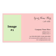 Gorgeous pink rose flower professional photo business card
