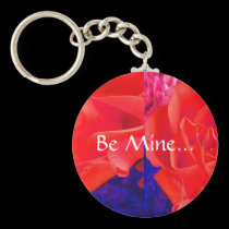 Gorgeous Red Red Rose II keychains