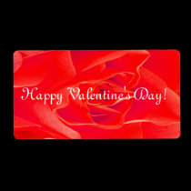 Gorgeous Red Red Rose III labels