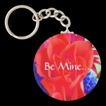 Gorgeous Red Red Rose keychains