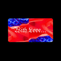 Gorgeous Red Red Rose VI labels