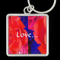 Gorgeous Red Red Rose XI keychains