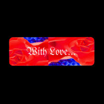 Gorgeous Red Red Rose XIV labels