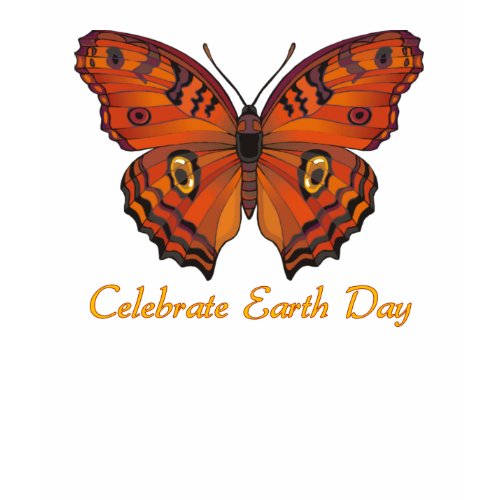 Gorgeous Rust Earth Day Butterfly Design shirt