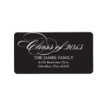 Gorgeous Script Graduation Address Labels labels