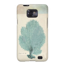Gorgeous Turquoise/Aqua Pacific Sea Fan Samsung Galaxy SII Case