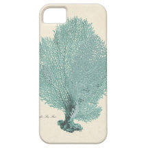 Gorgeous Turquoise/Aqua Pacific Sea Fan iPhone 5 Covers