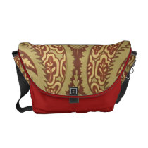 Gorgeous Vintage Fabric Messegner Bag Courier Bag