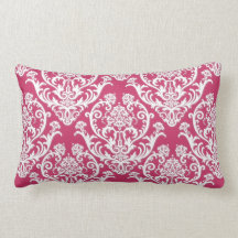 Gorgeous White Damask Pattern Pillow