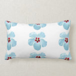 Gorgeous White Hawaiian Hibiscus Flower Pillow pillows
