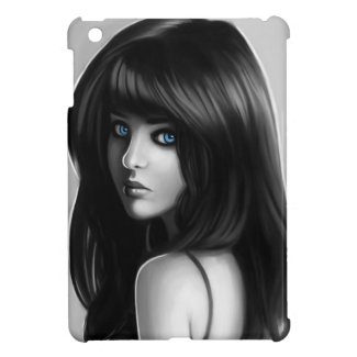 Gorgeous Woman Girl Portrait Digital Art iPad Mini Cases