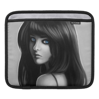 Gorgeous Woman Girl Portrait Digital Art iPad Sleeve
