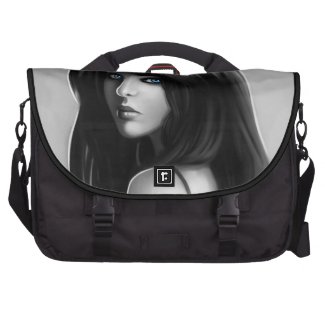Gorgeous Woman Girl Portrait Digital Art Commuter Bag
