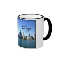 GorgeousChicago Skyline Photo Coffee Mugs