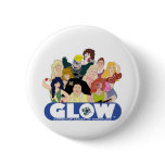 Gorgous Ladies of Wrestling Cartoon Pin