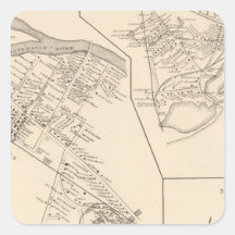 Gorham PO, town of Gorham Square Sticker