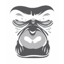 Gorilla Black t-shirts by brev87 Gorilla Black t-shirts