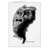 Gorilla Greeting Card