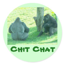 gorilla chit chat,  sticker
