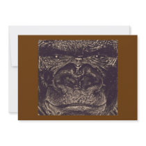 Gorilla, Close Up Face (gfaceacc) Personalized Invite