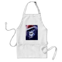 Gorilla Face aprons by hizli_art Gorilla Face aprons