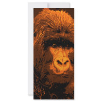 Gorilla Face rack cards by made_in_atlantis Gorilla Face rack cards