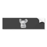 gorilla face vector bumper stickers