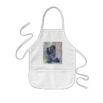 Gorilla Family Kids aprons by SeaAngel Gorilla Family Kids aprons