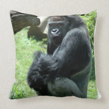 Gorilla Glare Pillow