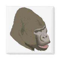 Gorilla head magnets by Jungleshoppe Gorilla head magnets