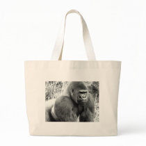 Gorilla in Black and White Bag