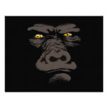 Gorilla in Black Personalized Invitations