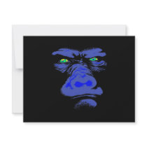 Gorilla in Blue invitations