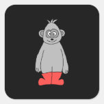 Gorilla in Red Boots. Sticker