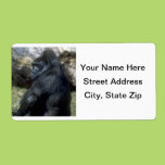 Gorilla Personalized Shipping Label