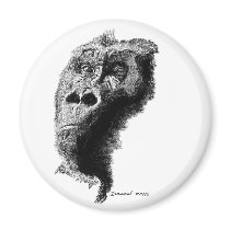 Gorilla Refrigerator Magnet