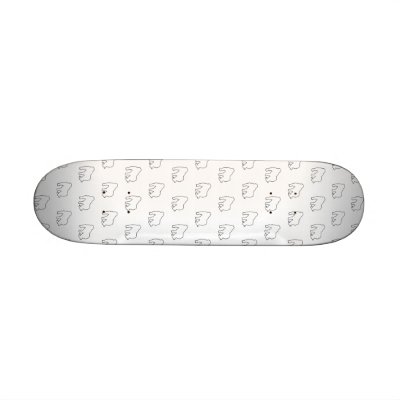 Gorilla Pattern Skate Deck by GorillaZoe