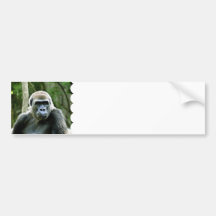 Gorilla Profile Bumper Stickers