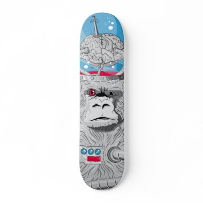 Gorilla Warfare Custom Skate Board by zazzleskateboards