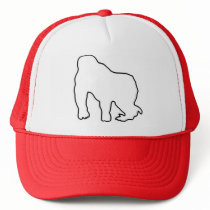 Gorilla Zoe Hat - Gorilla Outline