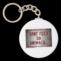 Gorilla Zoe Keychain - Don't Feed Da Animals keychains