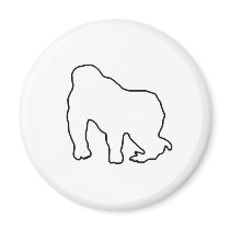 Gorilla Zoe Magnet - Gorilla Outline