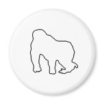 Gorilla Zoe Magnet - Gorilla Outline