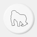 Gorilla Zoe Magnet - Gorilla Outline